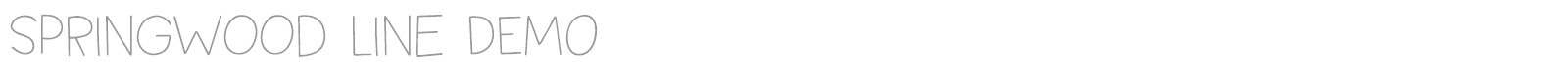 Springwood Note font preview